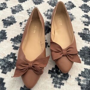 Kenneth Cole Reaction Tan Flats with Bow